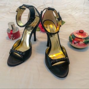EUC BCBG Max Azria Black Rhinestone Heels s. 9